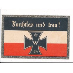 MILITAIRE: ww1 - turchtlos und treu! drapeau - très bon état