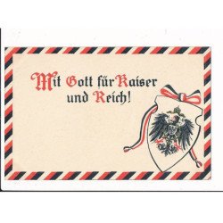 MILITAIRE: ww1 - mit gott für kaiser und reich! - très bon état