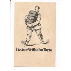 MILITAIRE: ww1 - caricature miitaire, kaiser wilhelmtorte - très bon état