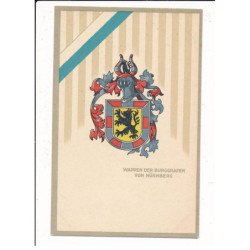 MILITAIRE: ww1 - wappen der burggrafen von nürnberg - très bon état