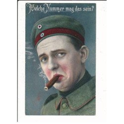 MILITAIRE: ww1 - caricature militaire - très bon état