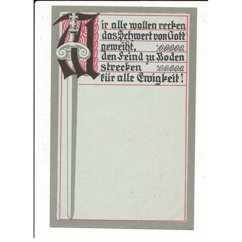 MILITAIRE: ww1 - caricature militaire - très bon état