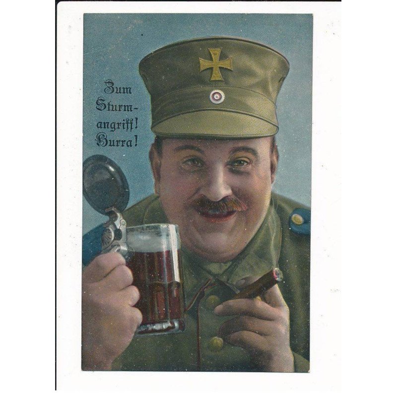 MILITAIRE: ww1 - caricature militaire - très bon état