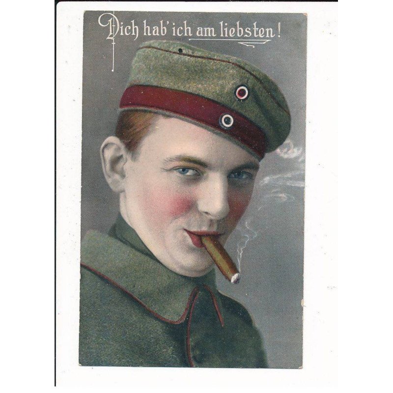 MILITAIRE: ww1 - caricature militaire - très bon état