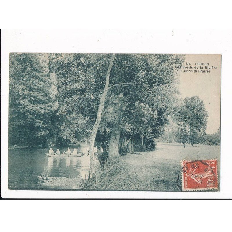 YERRES : les bords de la rivière dans la prairie - très bon état