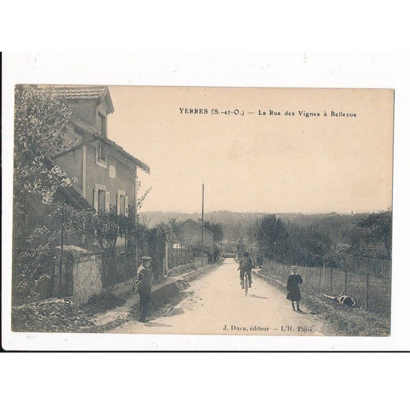 YERRES : la rue des vignes à bellevue - très bon état