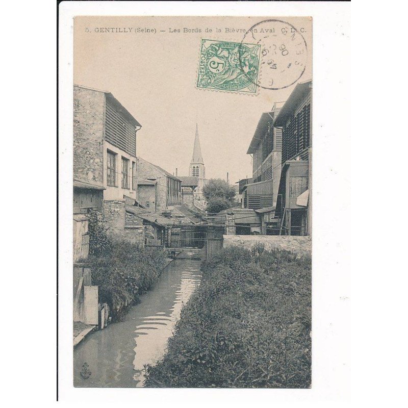 GENTILLY: les bords de la bièvre en aval - état