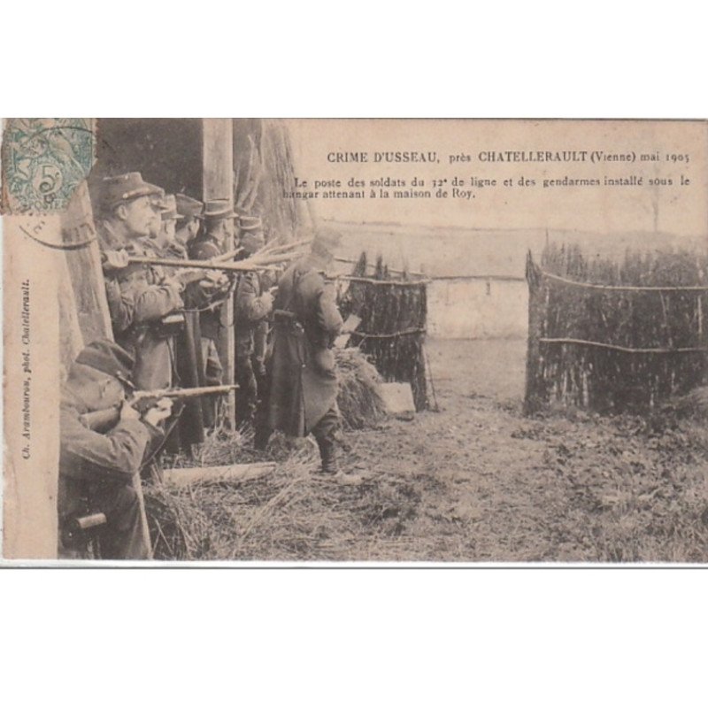 le Crime d'USSEAU, près CHATELLERAULT en 1905 - très bon état