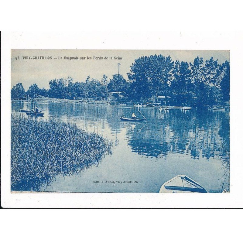 VIRY-CHATILLON: la baignade sur les bords de la seine - très bon état