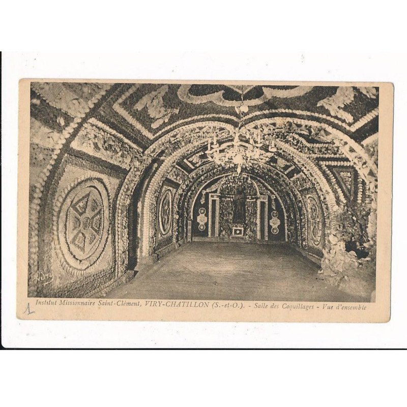 VIRY-CHATILLON: institut missionnaire saint-clément, salle des coquillages - très bon état
