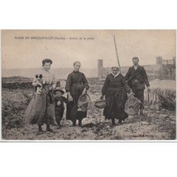 PLAGE DE BRETIGNOLLES : retour de la pêche - très bon état