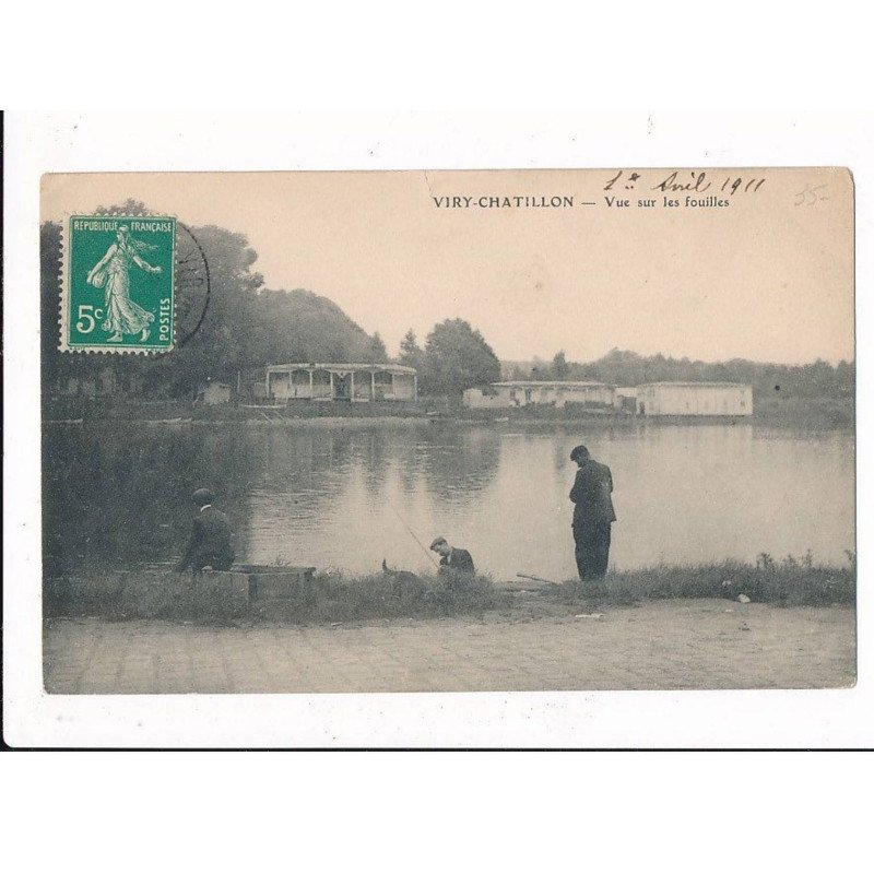 VIRY-CHATILLON: vue sur les fouilles - état