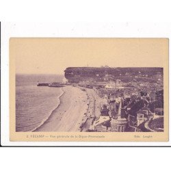 FECAMP - Vue générale de la digue promenade - très bon état