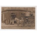 PARIS : carte photo de la boulangerie Picon rue Saint Jean (attelage) - bon état