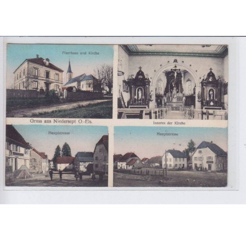 NIEDERSEPT: gruss aus niedersept, seppois le bas - très bon état NIEDERSEPT: gruss aus niedersept, seppois le bas - très bon état