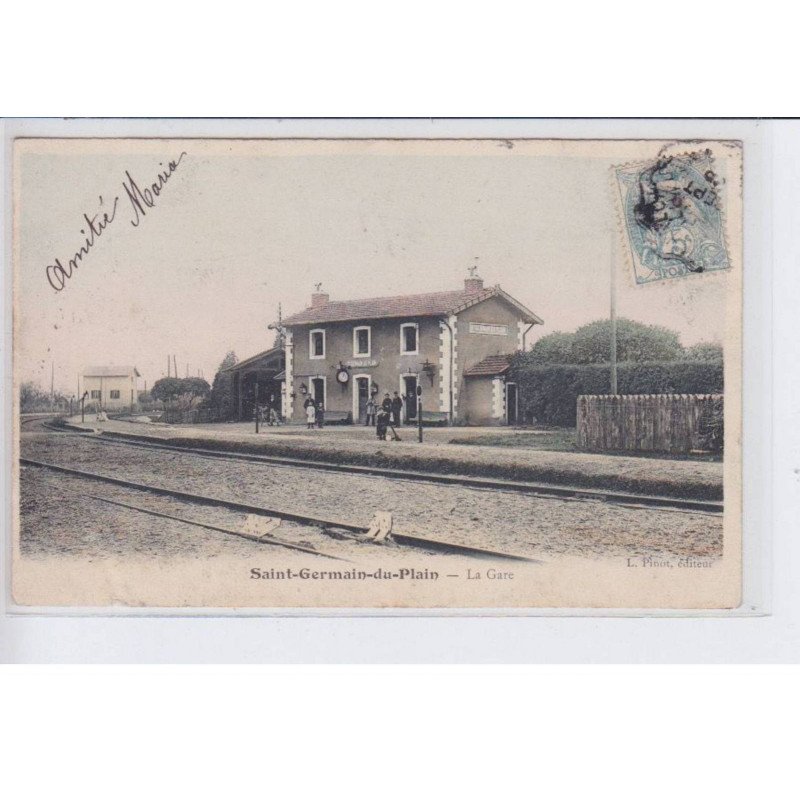 SAINT-GERMAIN-du-PLAIN: la gare - très bon état