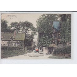 LES PETITES-DALLES: la grande rue, rare en couleur - très bon état