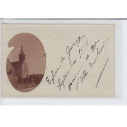 GURCY: église, autographe de l'abbé marchand - très bon état