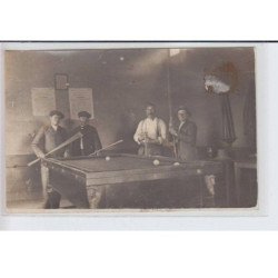 LADY: 3 CPA, café Roberdeau, billard - très bon état