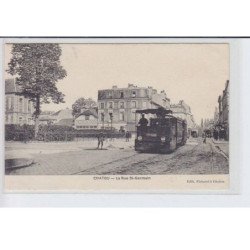 CHATOU: la rue saint-germain, tramway - très bon état