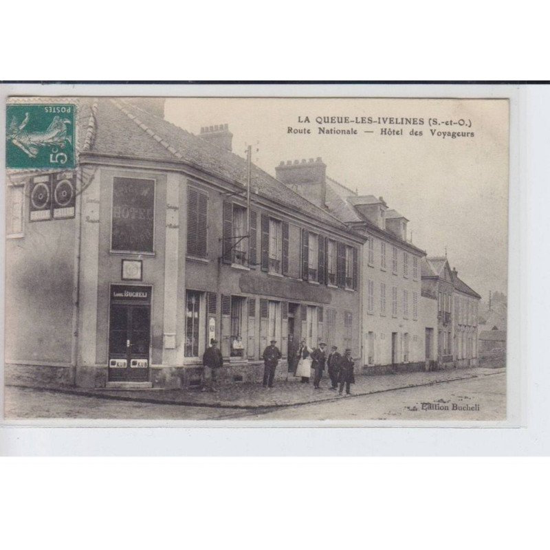 LA QUEUE-LES-IVELINES: route nationale, hôtel des voyageurs - état