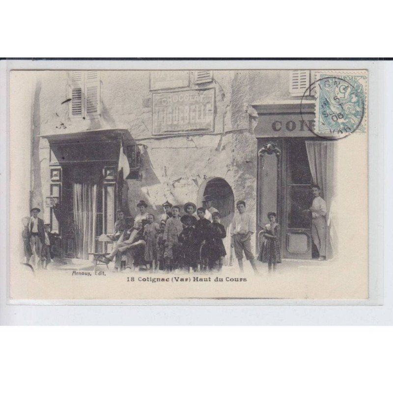 COTIGNAC: haut du cours, chocolat d'aiguebelle affiche - très bon état COTIGNAC: haut du cours, chocolat d'aiguebelle affiche - très bon état