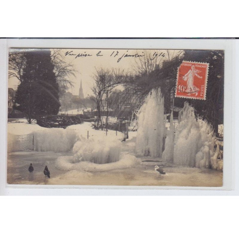 CHATELLERAULT: pars, petit étang sous la neige et la glaçe - très bon état