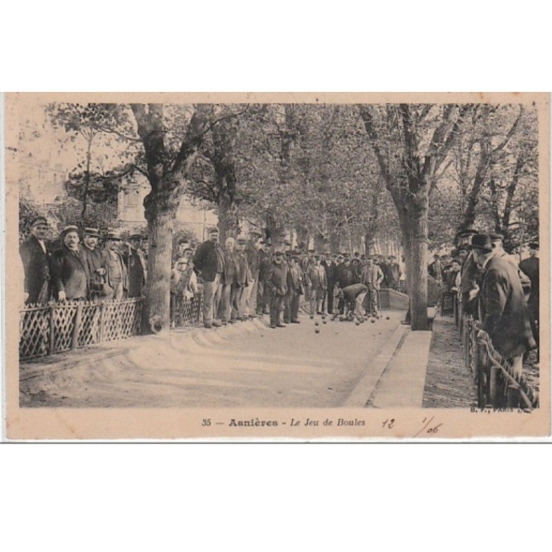 ASNIERES : le jeu de boules - très bon état