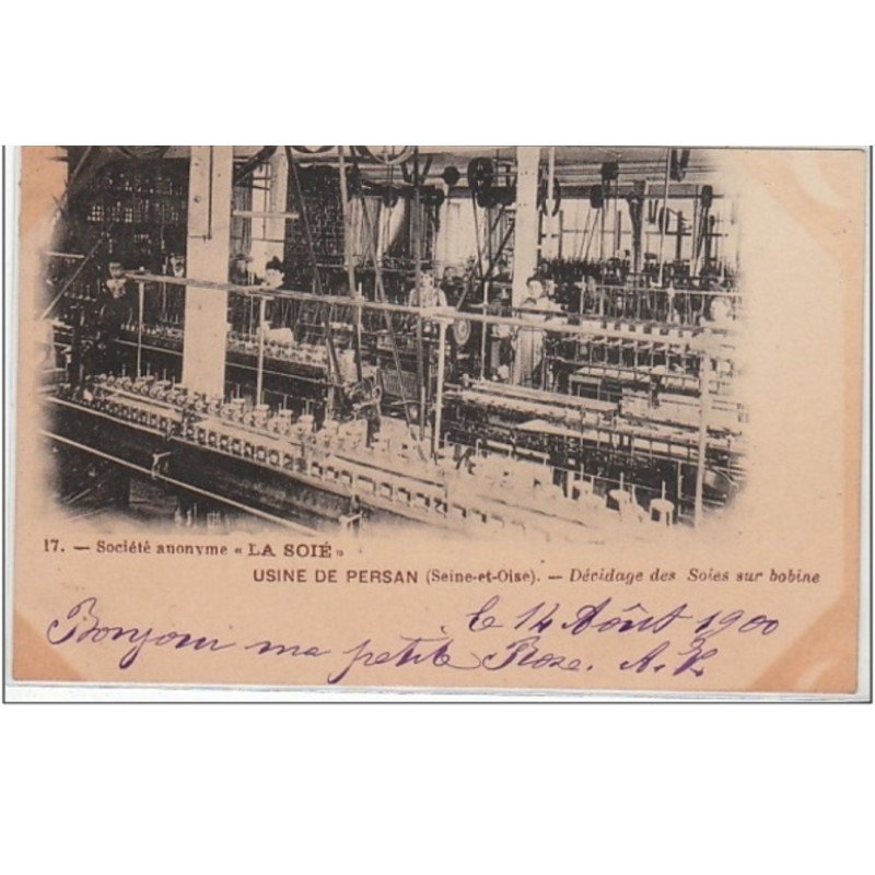 PERSAN : usine """"La Soie"""" - bon état (marques d'album)
