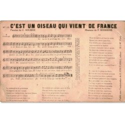 CHANSONS: c'est un oiseau qui vient de france - état