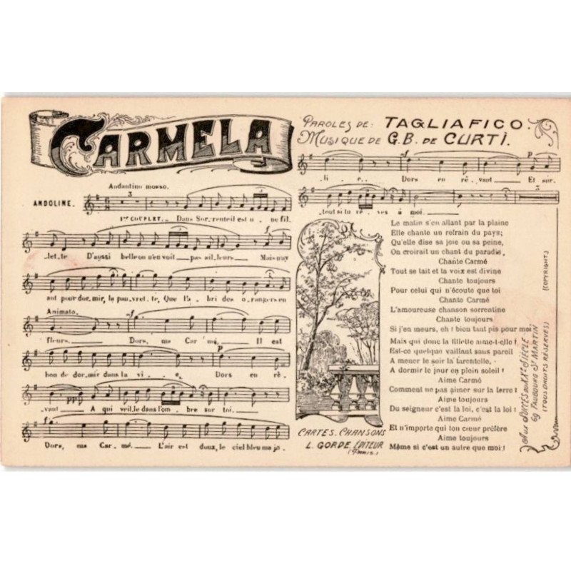 CHANSONS: Carmela - très bon état