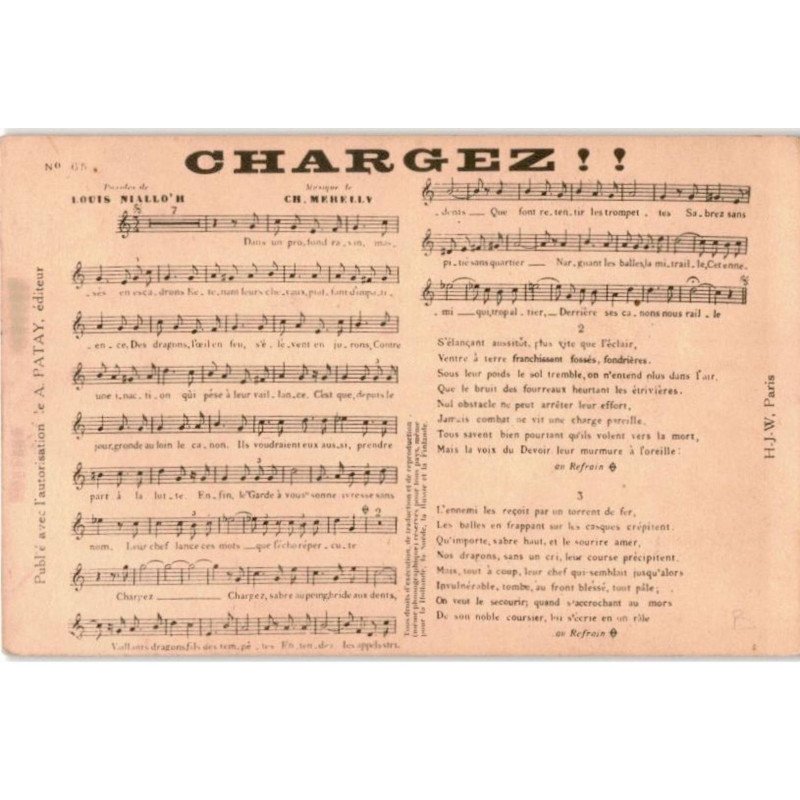 CHANSONS: chargez! - très bon état