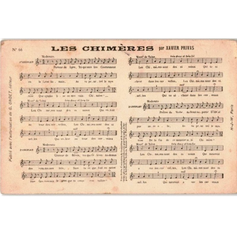 CHANSONS: les chimères -  état
