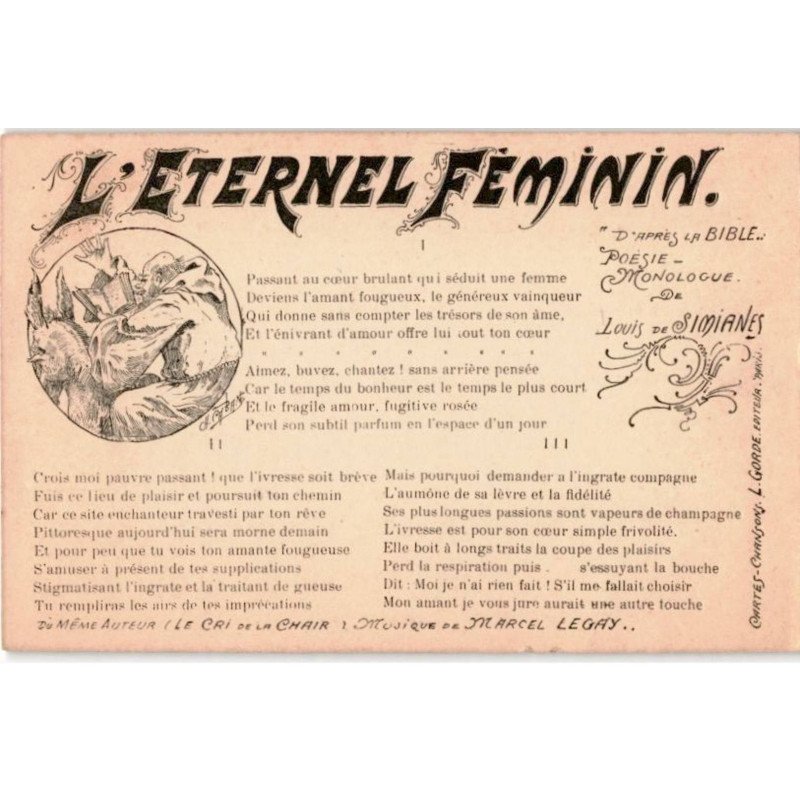 CHANSONS: l'éternel féminin - très bon état