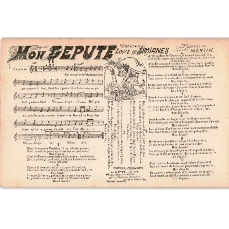 CHANSONS: mon depute - très bon état