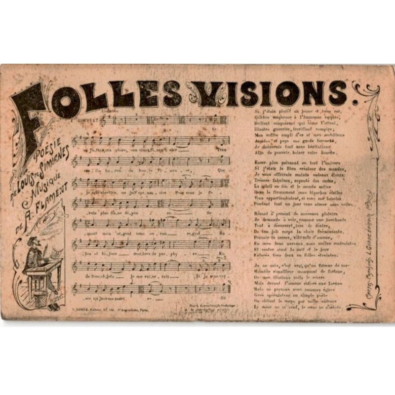 CHANSONS: folles visions - bon état