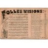 CHANSONS: folles visions - bon état