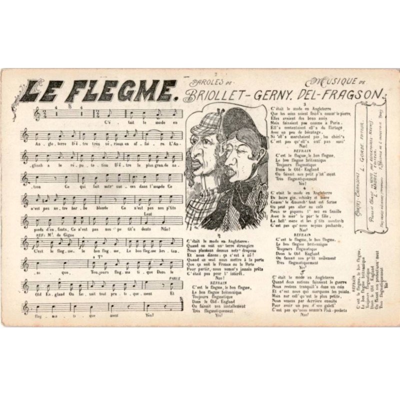 CHANSONS: le flegme - très bon état