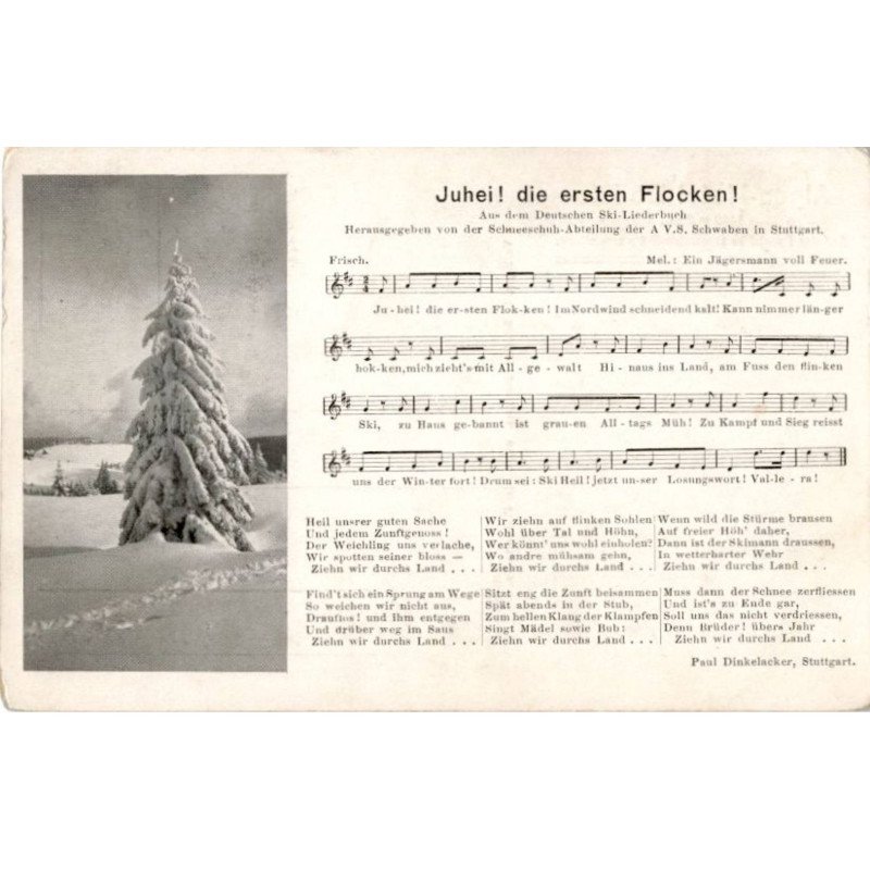CHANSONS: juhei! die ersten flocken! - très bon état