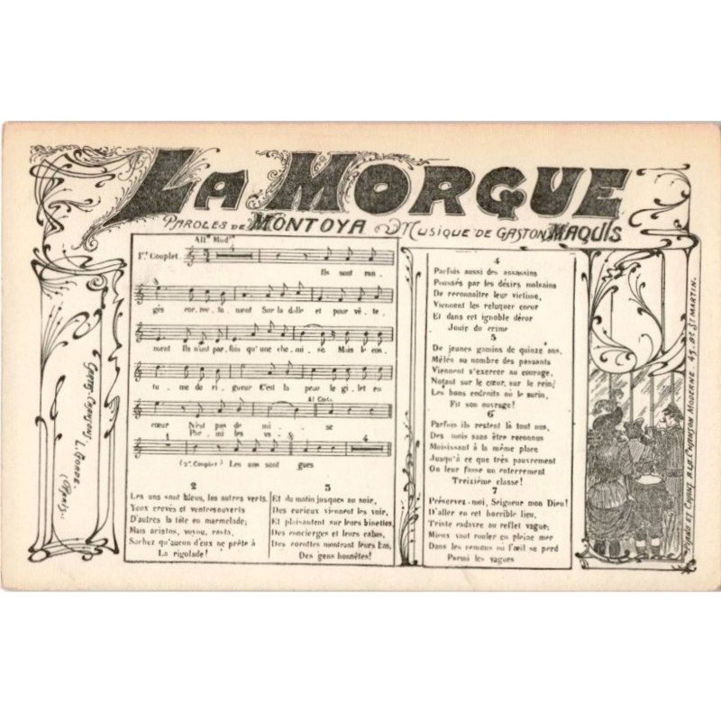 CHANSONS: la morgue - très bon état