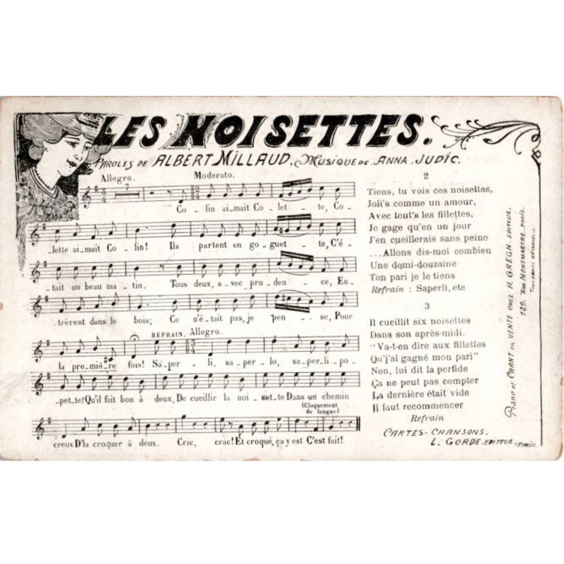 CHANSONS: les noisettes - bon état