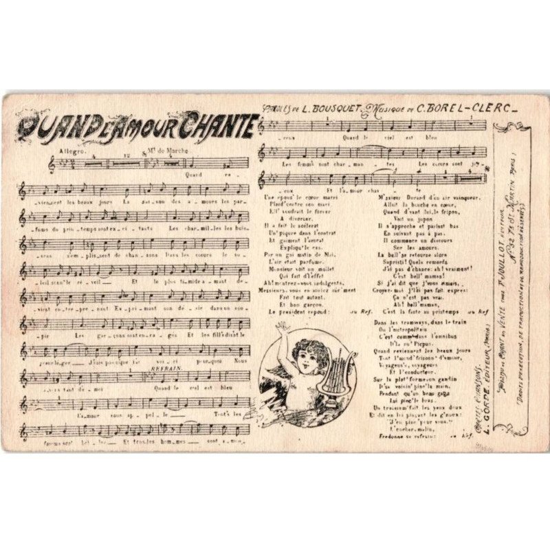 CHANSONS: quand l'amour chante - état