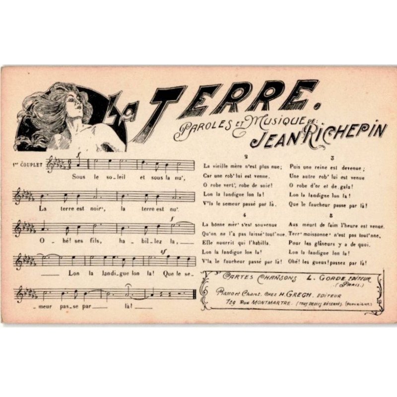 CHANSONS: la terre - très bon état