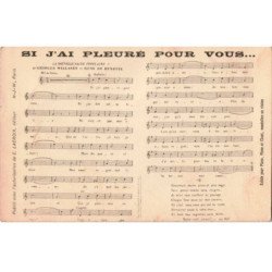 CHANSONS: si j'ai pleuré pour vous... - très bon état