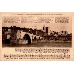CHANSONS: avignon, le pont saint-bénézet - bon état