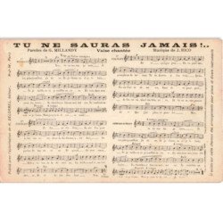 CHANSONS: tu ne sauras jamais!... - très bon état