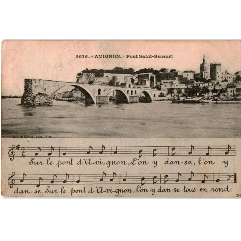 CHANSONS: avignon, pont saint-benezet - très bon état