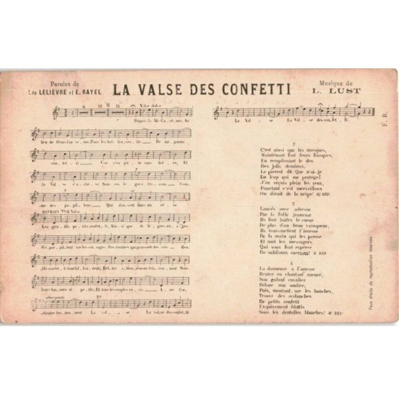 CHANSONS: la valise des confetti - très bon état