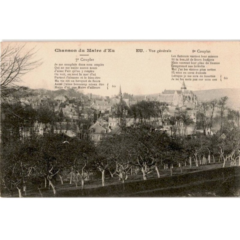 CHANSONS: chanson du maire d'Eu - très bon état