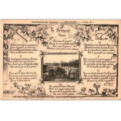 CHANSONS: cantique de guerre, le serment refrain - très bon état